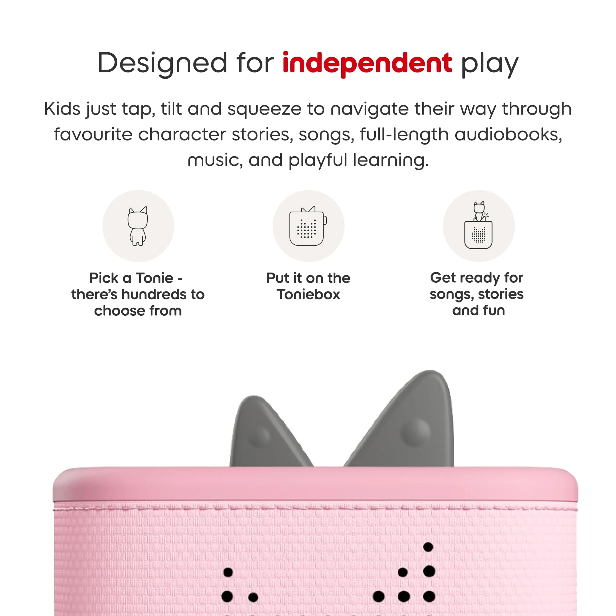 Toniebox 2 Starter Set with Creative Tonie - Cloud Pink - Image 8