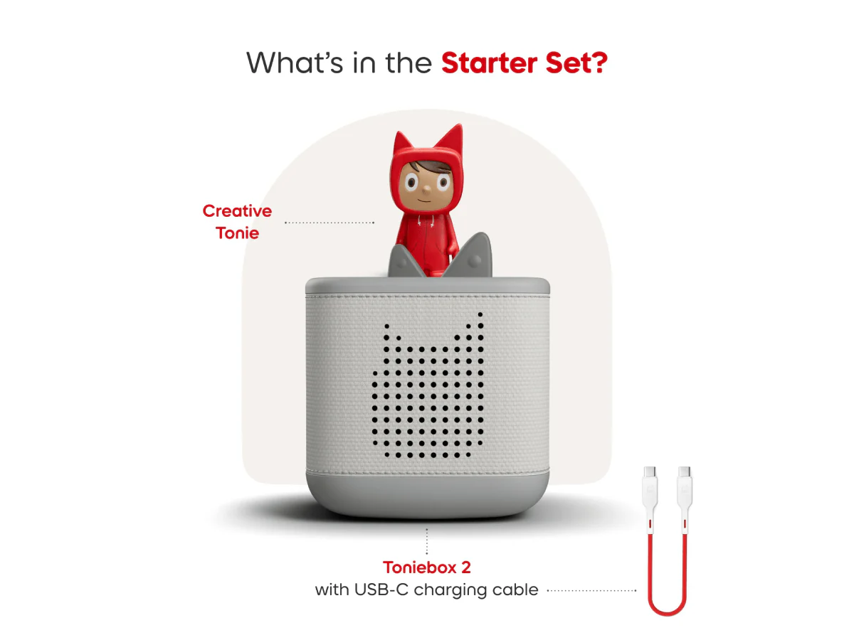 Toniebox 2 Starter Set with Creative Tonie - Moon Grey - Image 4